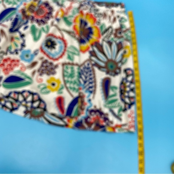 Boden White Cotton Floral Multicolor Skirt US 8R - Picture 3 of 6